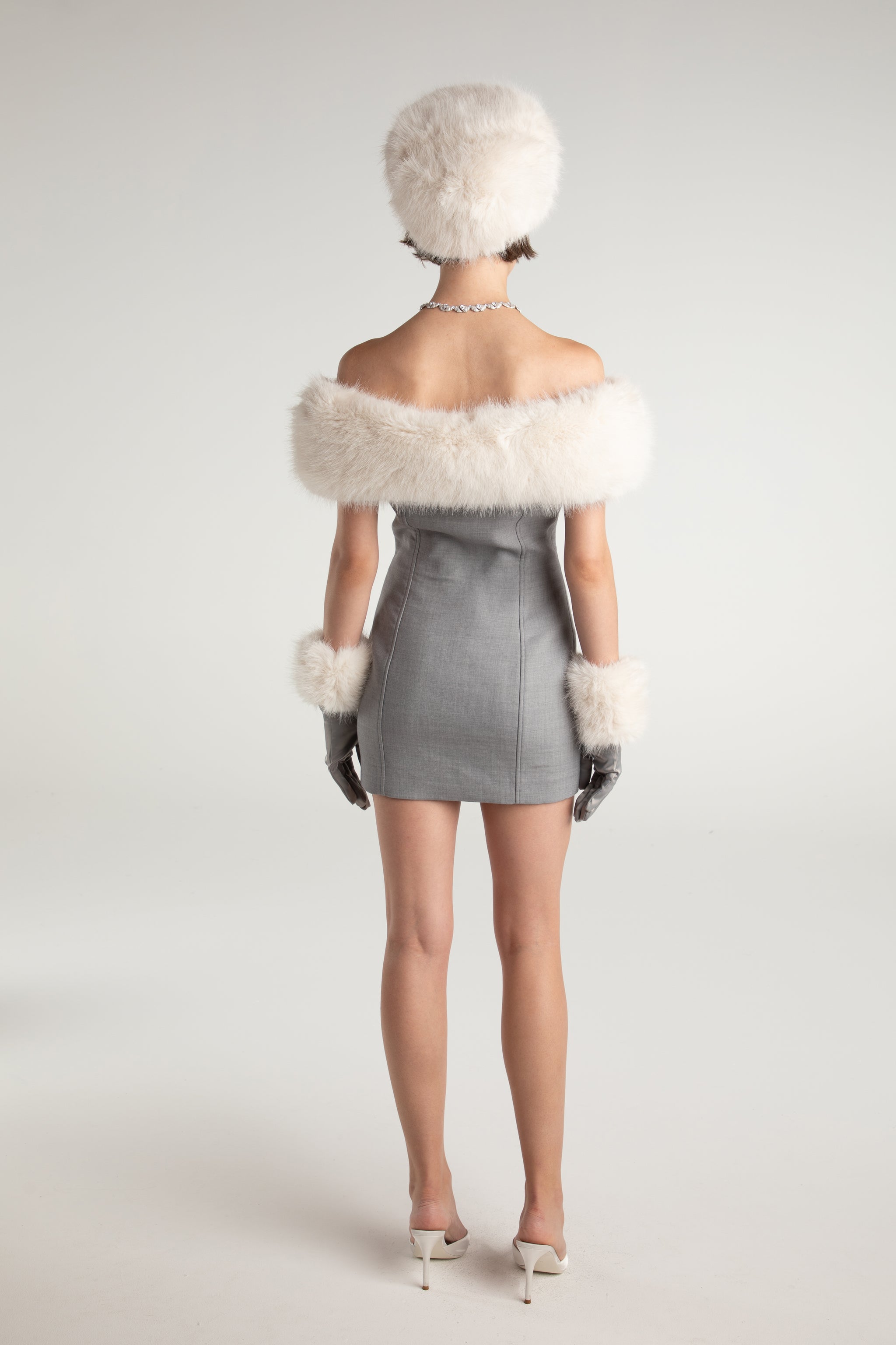 NANA JACQUELINE Lina Fur Dress – 1ER AOÛT