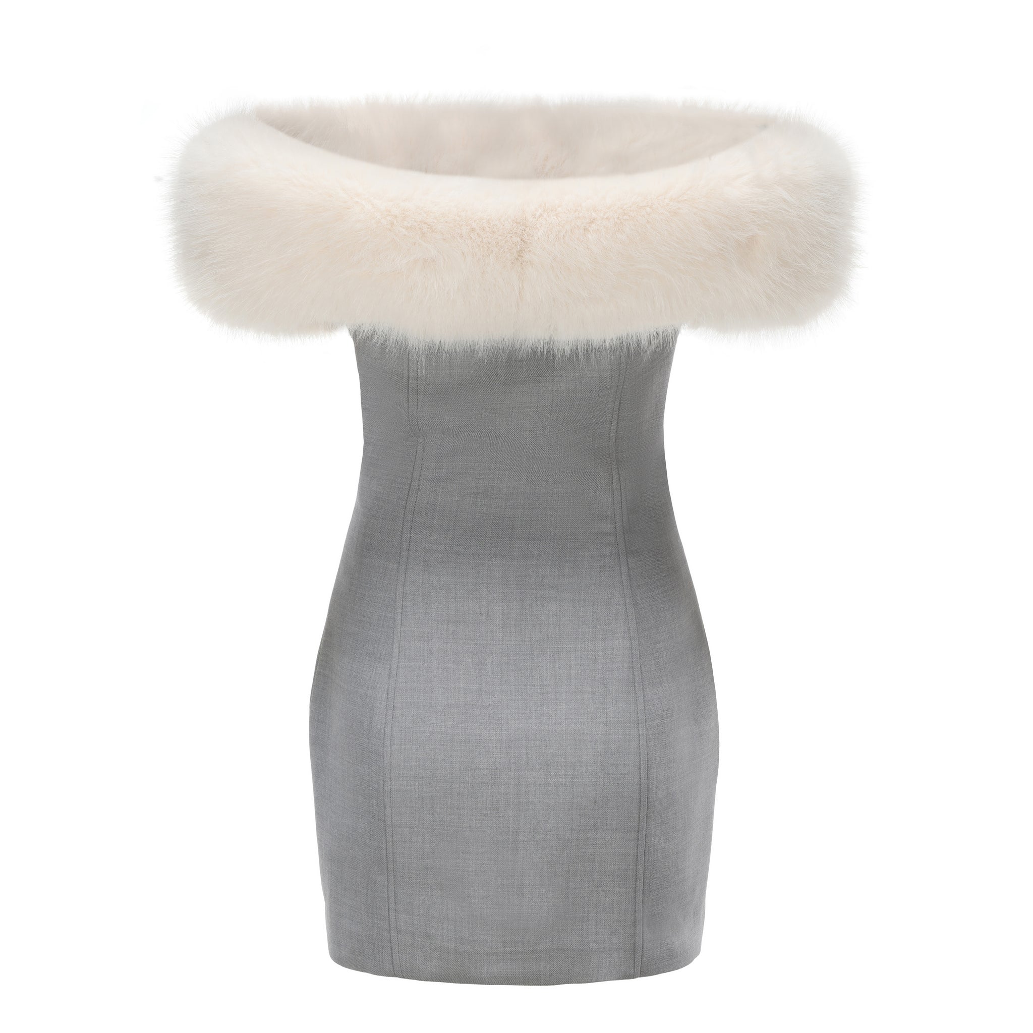 NANA JACQUELINE Lina Fur Dress – 1ER AOÛT